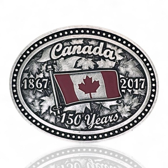 Montana Silversmiths Canada‎ Canadian Pride Commemoratice Belt Buckle NIB NEW - Picture 3 of 6